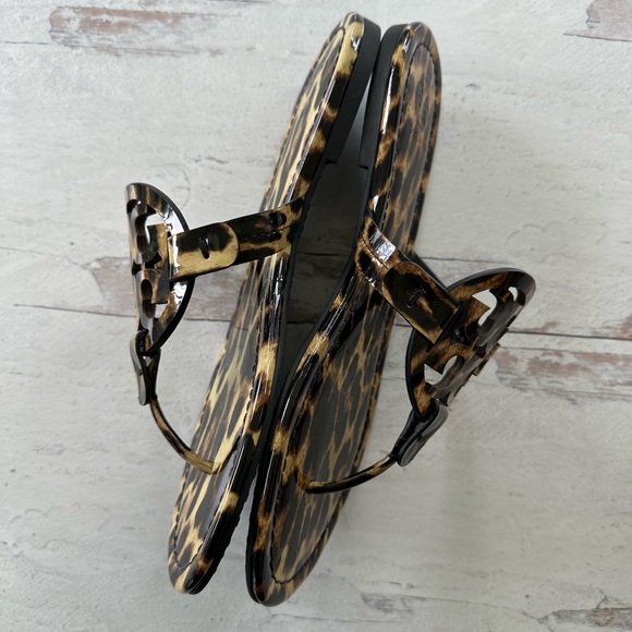 Tory Burch • Patent Leopard Miller Sandals - Picture 7 of 13